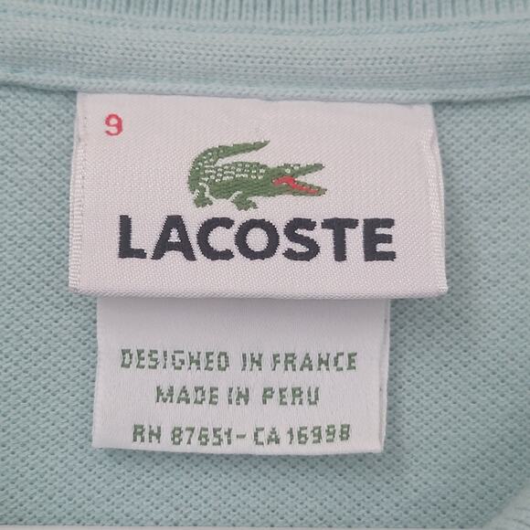 Lacoste Polo Shirt Sz 9 4XL Classic Fit Shortsleeve Blue 100% Cotton Preppy Golf - Picture 12 of 15
